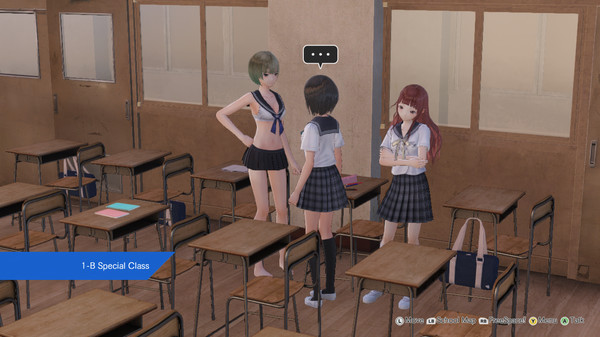 Скриншот из BLUE REFLECTION - Sailor Swimsuit Set A (Hinako⁄Sarasa⁄Mao)