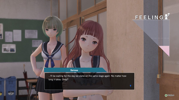 Скриншот из BLUE REFLECTION - Sailor Swimsuit Set A (Hinako⁄Sarasa⁄Mao)