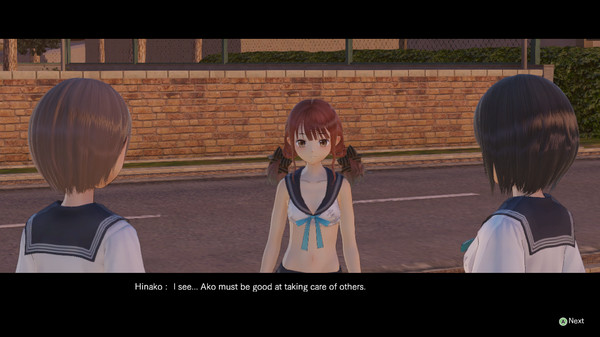 Скриншот из BLUE REFLECTION - Sailor Swimsuit Set D (Sanae⁄Ako⁄Yuri)