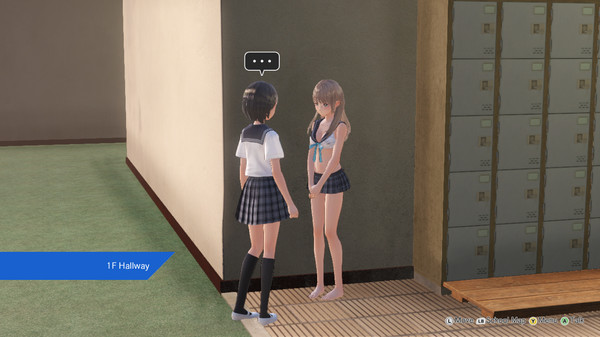 Скриншот из BLUE REFLECTION - Sailor Swimsuit Set D (Sanae⁄Ako⁄Yuri)