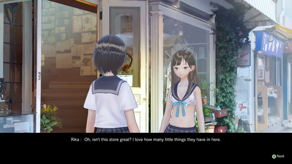 Скриншот из BLUE REFLECTION - Sailor Swimsuit Set E (Rin⁄Kaori⁄Rika)
