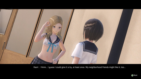 Скриншот из BLUE REFLECTION - Sailor Swimsuit Set E (Rin⁄Kaori⁄Rika)