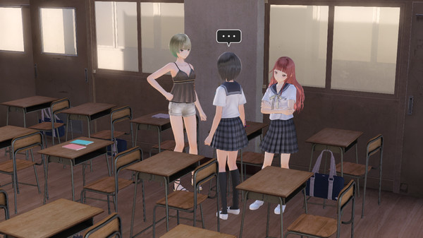 Скриншот из BLUE REFLECTION - Summer Clothes Set A (Hinako, Sarasa, Mao)