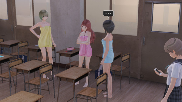 Скриншот из BLUE REFLECTION - Bath Towels Set A (Hinako, Sarasa, Mao)