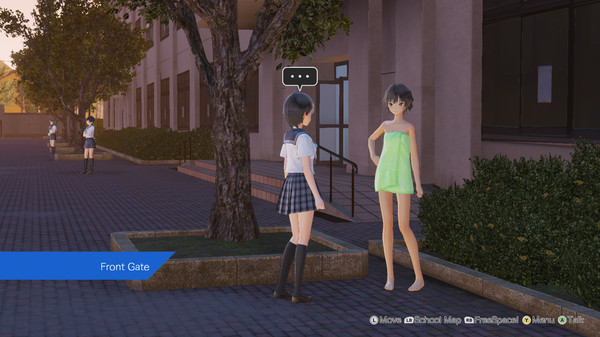 Скриншот из BLUE REFLECTION - Bath Towels Set B (Yuzu, Shihori, Kei)