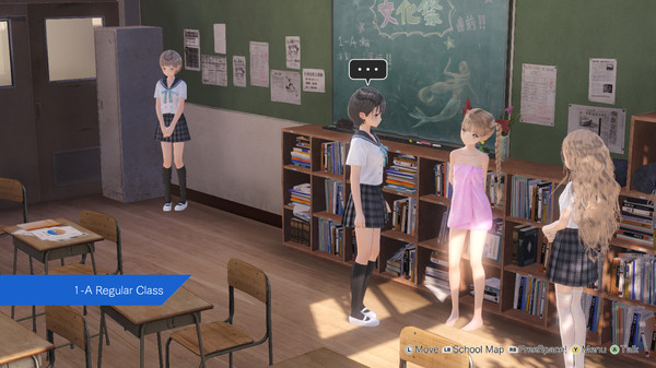 Скриншот из BLUE REFLECTION - Bath Towels Set B (Yuzu, Shihori, Kei)