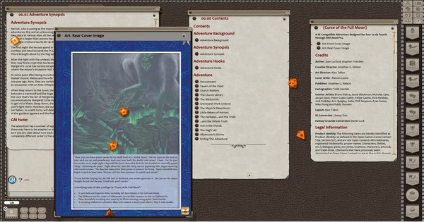 Скриншот из Fantasy Grounds - B09: Curse of the Full Moon (5E)