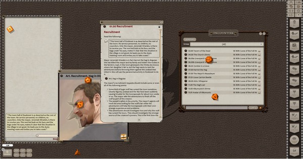 Скриншот из Fantasy Grounds - B09: Curse of the Full Moon (5E)