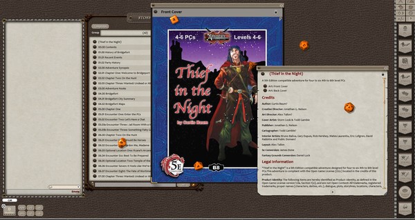 Скриншот из Fantasy Grounds - B08: Thief in the Night (5E)