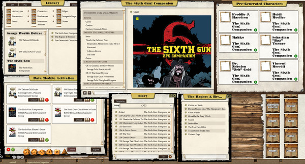 Скриншот из Fantasy Grounds - The Sixth Gun Companion (Savage Worlds)