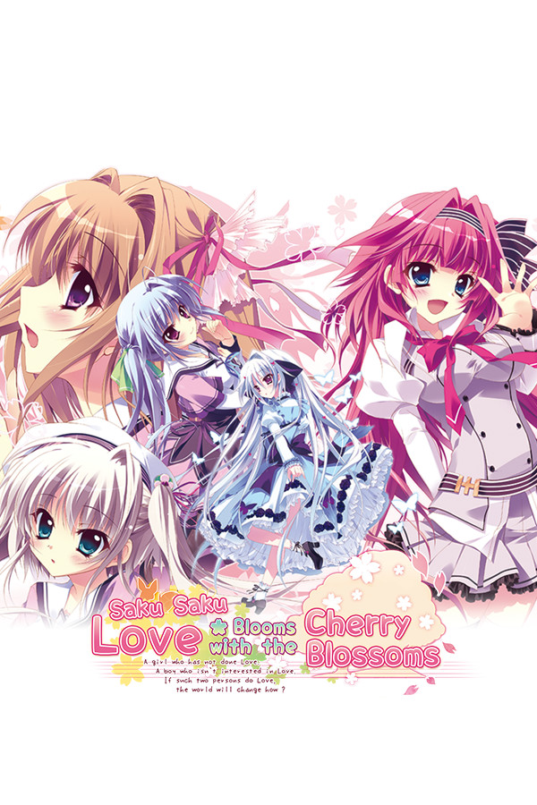 Steam portrait for Saku Saku: Love Blooms with the Cherry Blossoms.