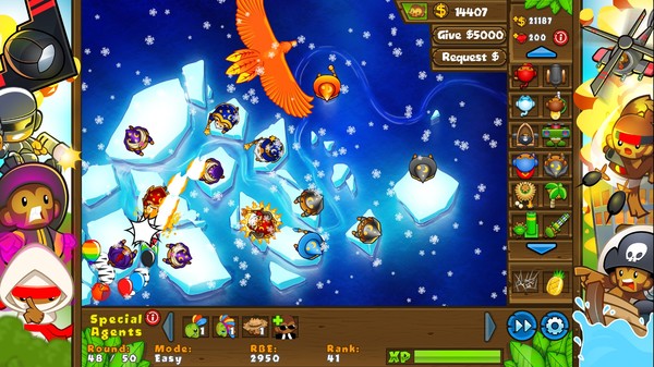 Скриншот из Bloons TD 5 - Mystical Apprentice Monkey Skin