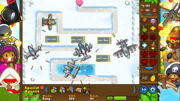 Скриншот из Bloons TD 5 - Top Gun Monkey Ace Skin