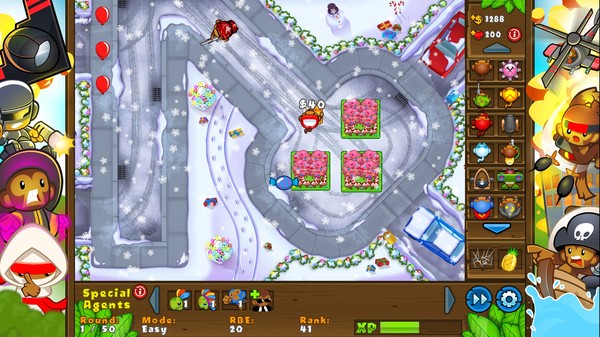 Скриншот из Bloons TD 5 - Candy Banana Farm Skin