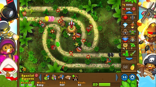 Скриншот из Bloons TD 5 - Tribal Boomerang Thrower Skin