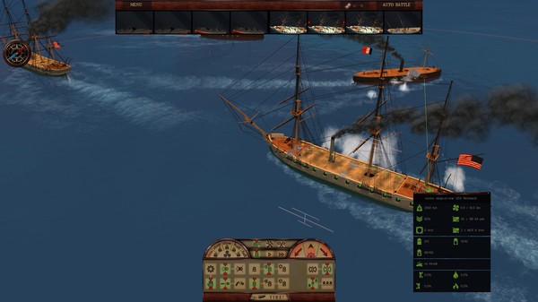 Скриншот из Clad in Iron: Gulf of Mexico 1864 Скриншот из Clad in Iron: Gulf of Mexico 1864