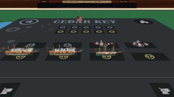 Скриншот из Clad in Iron: Gulf of Mexico 1864 Скриншот из Clad in Iron: Gulf of Mexico 1864