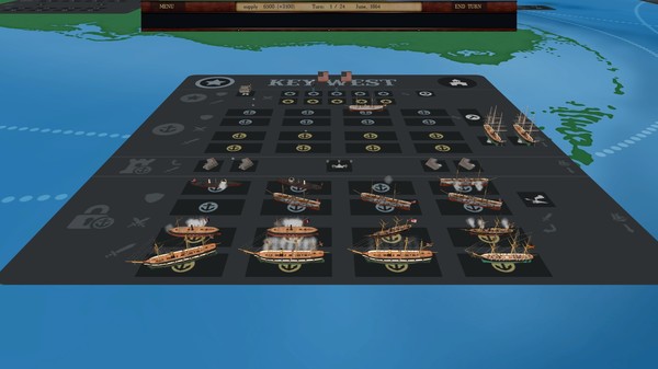 Скриншот из Clad in Iron: Gulf of Mexico 1864 Скриншот из Clad in Iron: Gulf of Mexico 1864