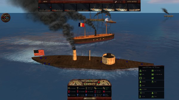 Скриншот из Clad in Iron: Gulf of Mexico 1864 Скриншот из Clad in Iron: Gulf of Mexico 1864