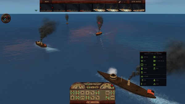 Скриншот из Clad in Iron: Gulf of Mexico 1864 Скриншот из Clad in Iron: Gulf of Mexico 1864