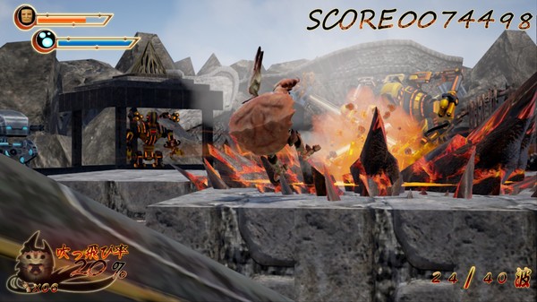 Скриншот из カニマン VS メカモンキー