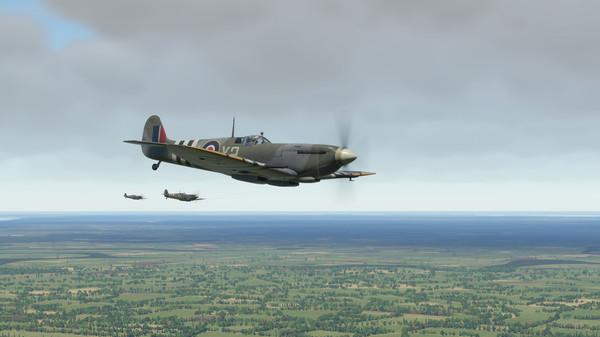 Скриншот из DCS: Spitfire LF Mk. IX Operation Epsom Campaign by B&W Campaigns