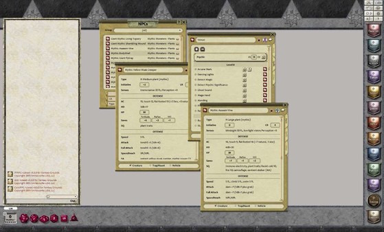 Скриншот из Fantasy Grounds - Mythic Monsters: Plants (PFRPG)