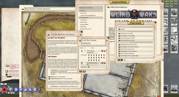 Скриншот из Fantasy Grounds - Weird Wars II: Island of Dreams (Savage Worlds)