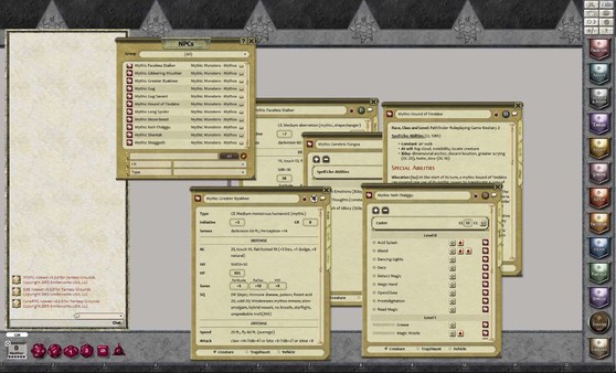 Скриншот из Fantasy Grounds - Mythic Monsters #5: Mythos (PFRPG)