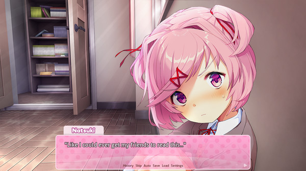Скриншот из Doki Doki Literature Club