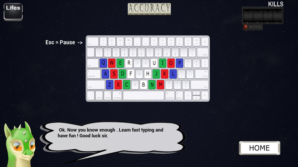 Keyboard Killers game for Linux 1
