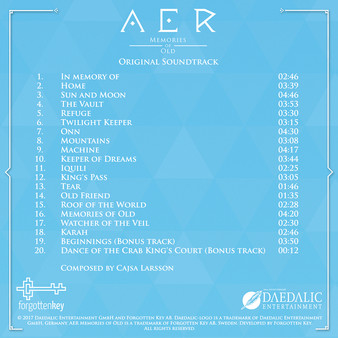 Скриншот из AER Memories of Old Soundtrack