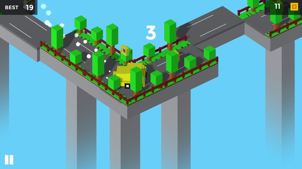 Pixel Traffic: Risky Bridge screenshot