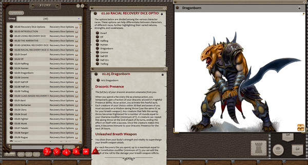 Скриншот из Fantasy Grounds - Fifth Edition Options: Recovery Dice Options (5E)