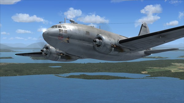 Скриншот из FSX Steam Edition: Curtiss C-46 Commando Add-On