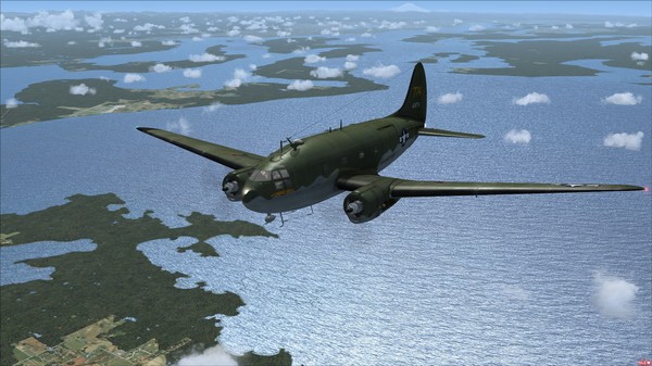 Скриншот из FSX Steam Edition: Curtiss C-46 Commando Add-On