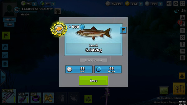 Just Fishing minimum requirements