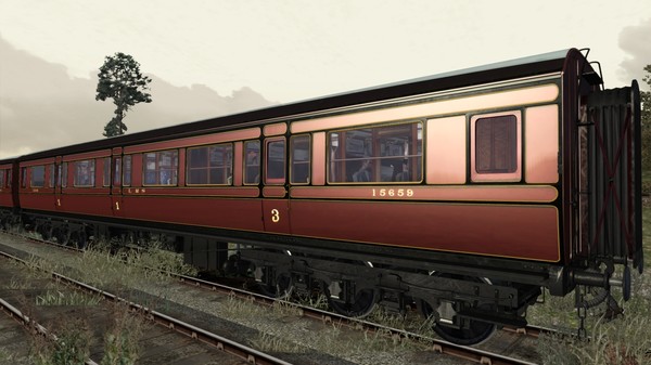 Скриншот из TS Marketplace: Caledonian Railway 65ft Grampian LMS Period 1 Coach Pack