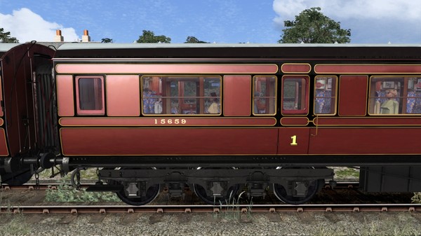 Скриншот из TS Marketplace: Caledonian Railway 65ft Grampian LMS Period 1 Coach Pack