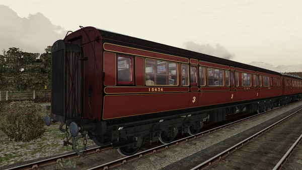 Скриншот из TS Marketplace: Caledonian Railway 65ft Grampian LMS Period 1 Coach Pack