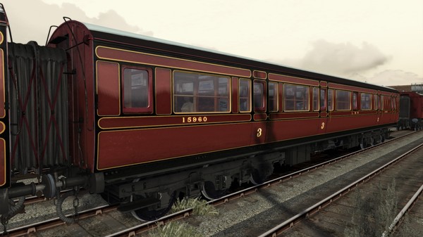 Скриншот из TS Marketplace: Caledonian Railway 65ft Grampian LMS Period 1 Coach Pack