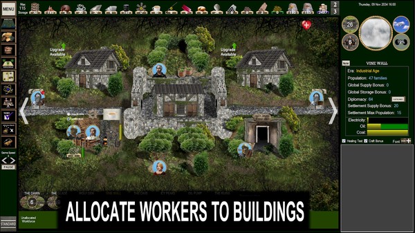 Evolution of Ages: Settlements game for Linux 1