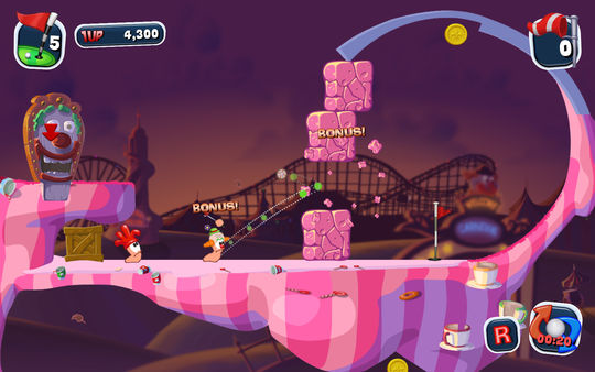 Скриншот из Worms Crazy Golf