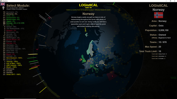 LOGistICAL: Norway for linux