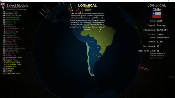 LOGistICAL: Chile for linux