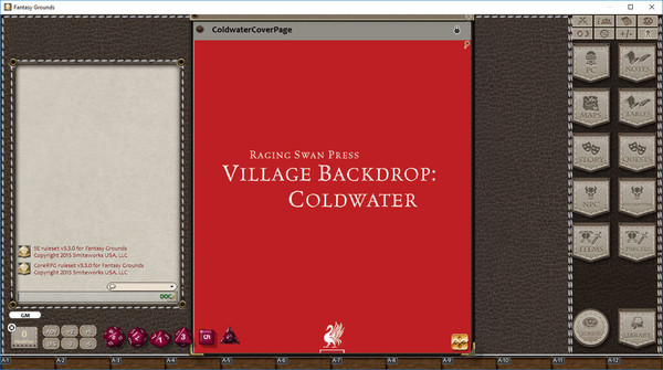 Скриншот из Fantasy Grounds - Village Backdrop: Coldwater (5E)