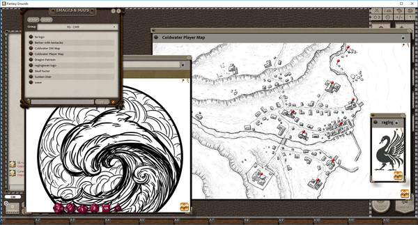 Скриншот из Fantasy Grounds - Village Backdrop: Coldwater (5E)