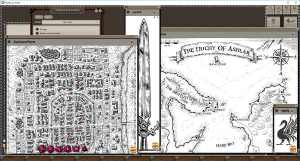 Скриншот из Fantasy Grounds - Town Backdrop: Dunstone (5E)