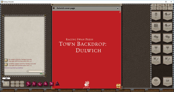 Скриншот из Fantasy Grounds - Town Backdrop: Dulwich (5E)