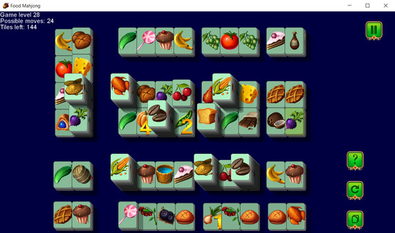 Скриншот из Food Mahjong